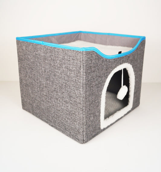 Cama Cueva para Gatos con Orejas | El Refugio más Adorable y Cómodo