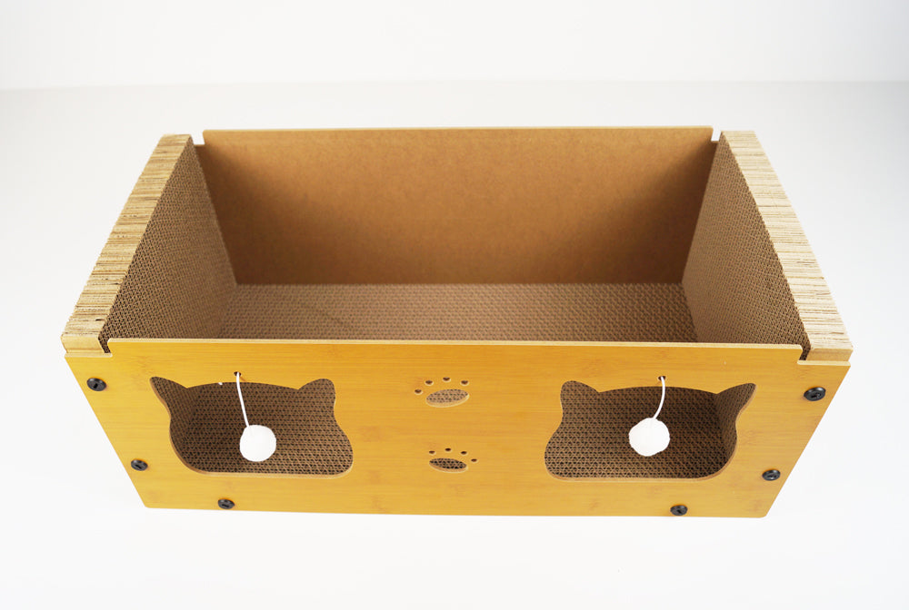 Rascador Túnel de Sisal con cama para Gatos | Juego, Escondite y Uñas Sanas